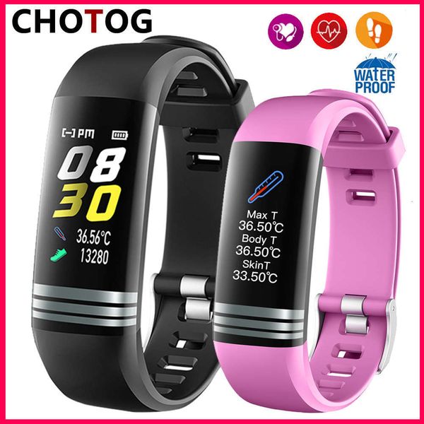 

heart rate blood prsure watch, pedometer smart wristband, temperature control for men and women