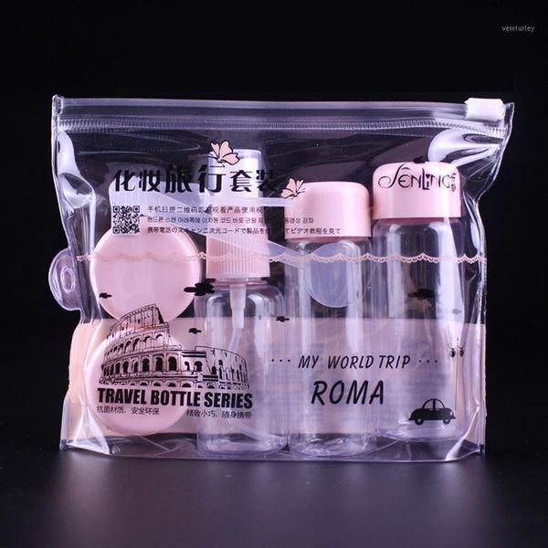 

storage bottles & jars 7pcs/set cosmetic empty makeup parfum women perfume face cream container spray bottle lotion shampoo p271
