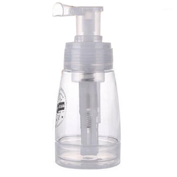

180ml portable travel clear atomizer bottle plastic refillable sprayer container bottling of talcum tools1
