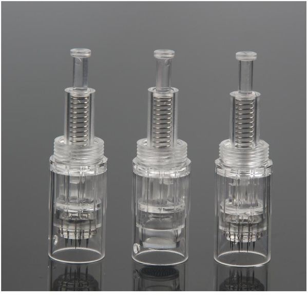 

derma pen microneelding cartridge 50pcs 9 12 36 42 pin micro nano round needles cartridges microneedles for electric d qyleju