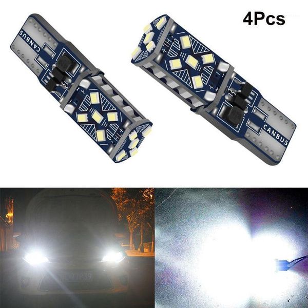 

4pcs t10 w5w led car parking lights auto wedge turn side bulbs reading dome lamp 12v dc car accessories1
