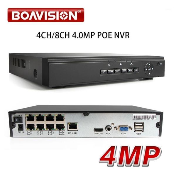 

52v h.265 8ch 4mp 5mp poe cctv nvr p2p network video recorder for poe ip cameras security surveillance recorder app xmeye1, Black;white