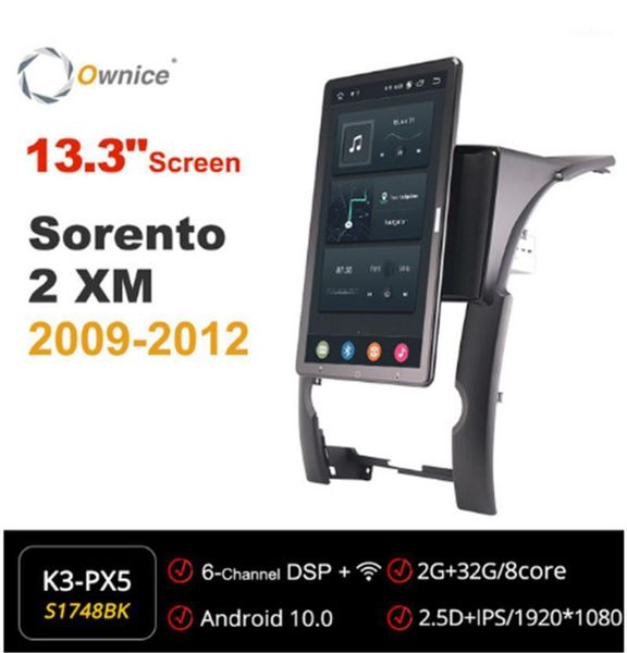 

ownice 1080p 13.3 inch android 10.0 car radio for kia sorento 2 xm 2009 -2012 gps multimedia head unit stereo player rotatable1