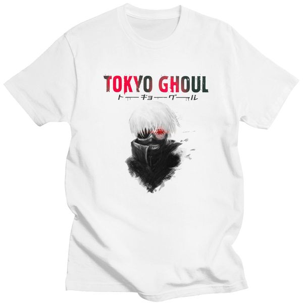 

sport cool tokyo ghoul t shirt homme 100% cotton japan animation manga kaneki ken tees crew neck short sleeve printed tshirt clothes