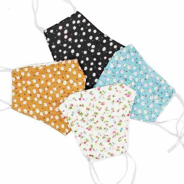 

6 styles breathable fashion floral dustproof printed protective cotton mask washable reusable outdoor soft face masks cyz2585 ub9j#