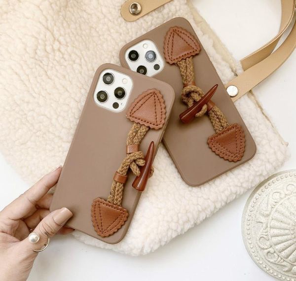 

for iphone 12 mini 11 pro max 7 8 plus xr xs x se 2020 phone case fashion horn buckle soft t qylusz infant2005
