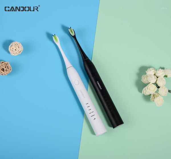 

smart electric toothbrush candour cd-5133 sonic usb rechargeable with16 brush head replaceable whitening healthy gift1