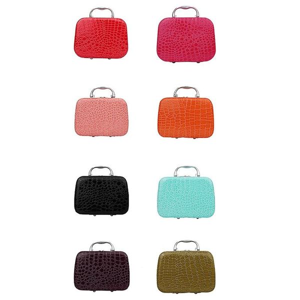 

jewelry pouches, bags cosmetic bag 1 pc makeup storage case fashion pencil for brush leather travel, Pink;blue