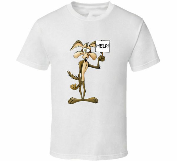 

wile e coyote help the looney tunes show merrie melodies white t-shirt s-3xl sweatshirt tee shirt sport hooded sweatshirt hoodie
