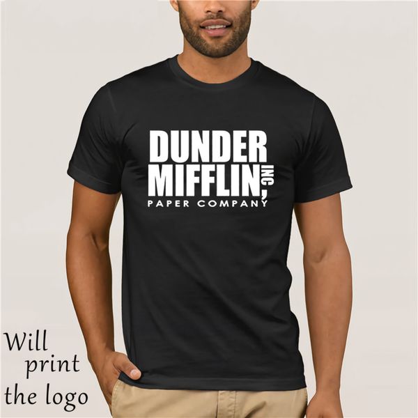 

the office tv show dunder mifflin paper men's royal blue t-shirt sport hooded sweatshirt hoodie