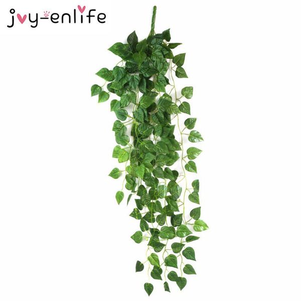 

1шт 90см искусственный плющ листьев искусственные растения зеленый гарленд растения vine поддельный листва домашнее украшение свадьбы украше