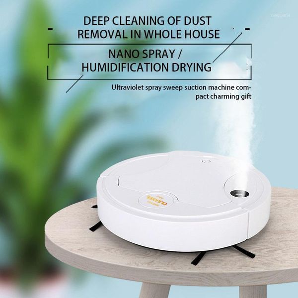 

robot vacuum cleaner mopping vacuuming spray 5 in 1 smart sweeping electric robot rechargeable household appliances1