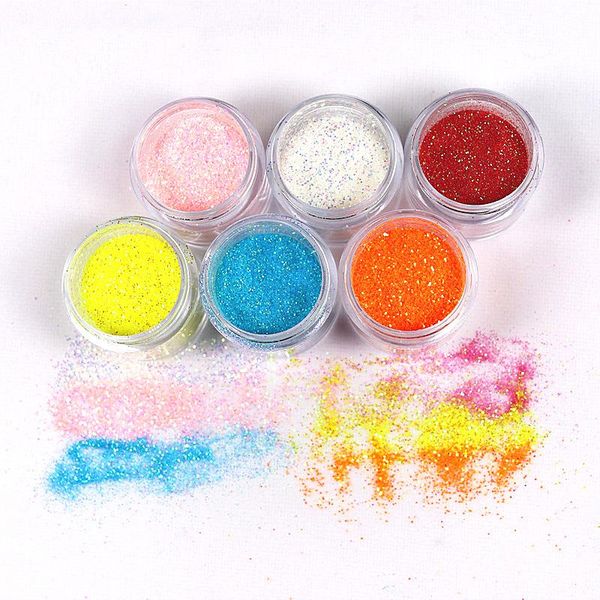 

nail glitter 1 square bottle of powder handmade diy gold 10-color art set nails, Silver;gold