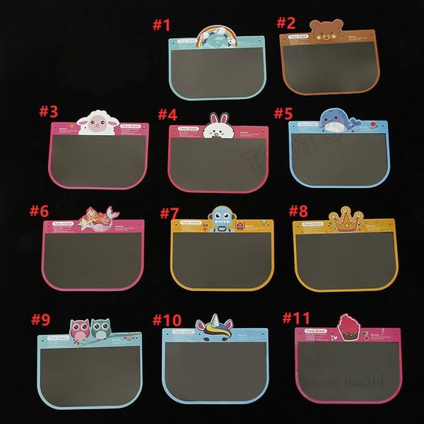 

eyes anti-fog full mask kids protector transparent cartoon study school face shield new masks t50010