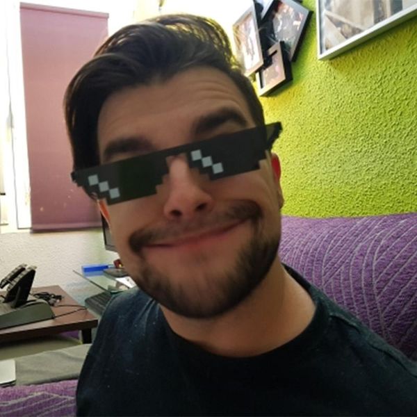 

sunglasses 2021 deal with it fashion men thug life glasses women black mosaic sell plus polygonal 8 bits style pixel oculos, White;black