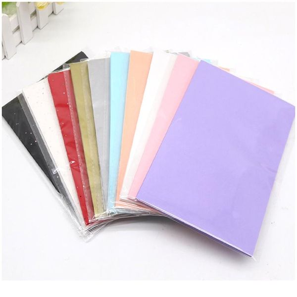 21*14 cm de papel de embrulho Retro Multicolor Printing Paper Markmark Diy Kid Folding Papel Handmade Par Jllwoy
