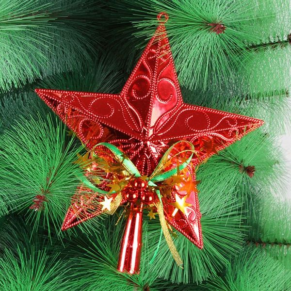 

plastic star gold/silver/red for of tree 23*20cm durable