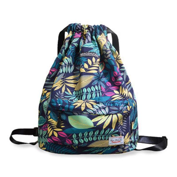 

women drawstring gym bag waterproof sports bag outdoor backpack for training girls travel swimming fitness bags softback student