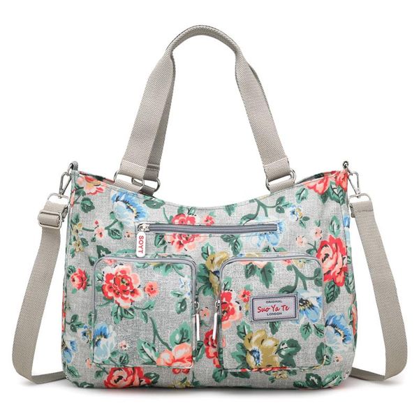 

new fashion handbags nylon flowers shoulder crossbody bags women bag floral soft small bag messenger bags casual tote