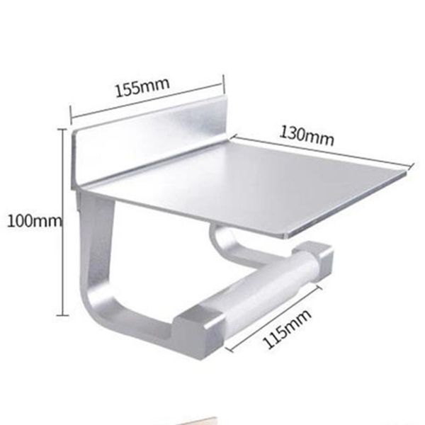 

bathroom kitchen roll holder toilet paper without drilling storage tool