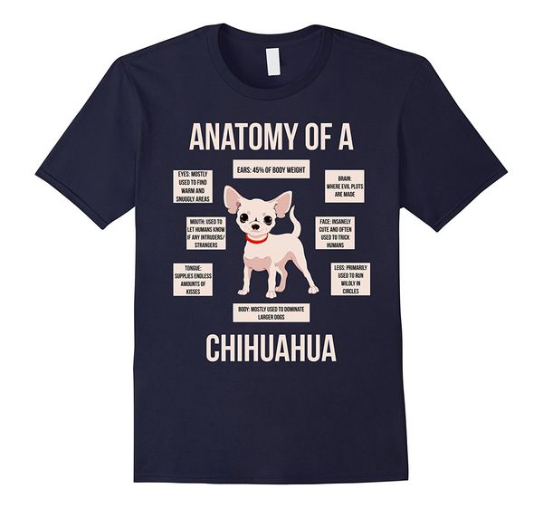

2019 new short sleeve casual anatomy of a chihuahua funny puppy gift summer casual man good quality hoodie designers t shirts sweatshirt
