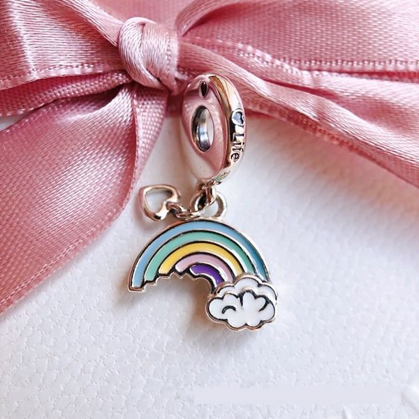 

летний новый panjia s925 серебро семь цветов радуги браслет braceletfashion женщина 797016en лето новый panjia s925 серебро семь цветов раду, Golden;silver