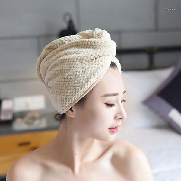 

magic microfiber hair fast drying dryer towel microfibre after shower hair womens girls lady's towel quick dry bathing tool1