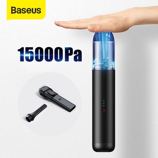 

baseus portable handheld vacuum cleaner 135w 15000pa strong suction car handy vacuum cleaner robot smart home for car &amp homehello