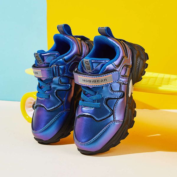 

fashion hobby bear autumn breathable 2020 new korean casual velcro children's sports sho, Black;red