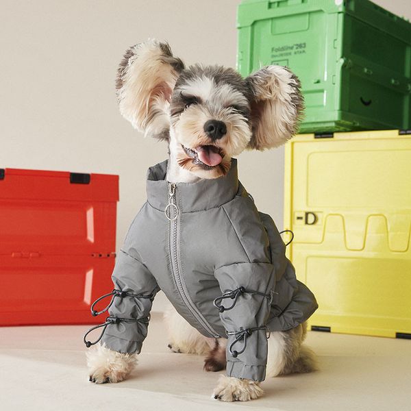 

reflective down coats teddy schnauzer pomeranian dog jackets outdoor travel walk dog pet dress up must clothes ing
