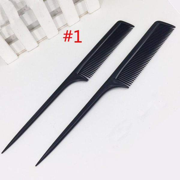 

2pcs/lot fine-tooth hairdressing hair style rat tail comb professional comb salon home 2pcs/lot fine-tooth q sqcqsx, Silver