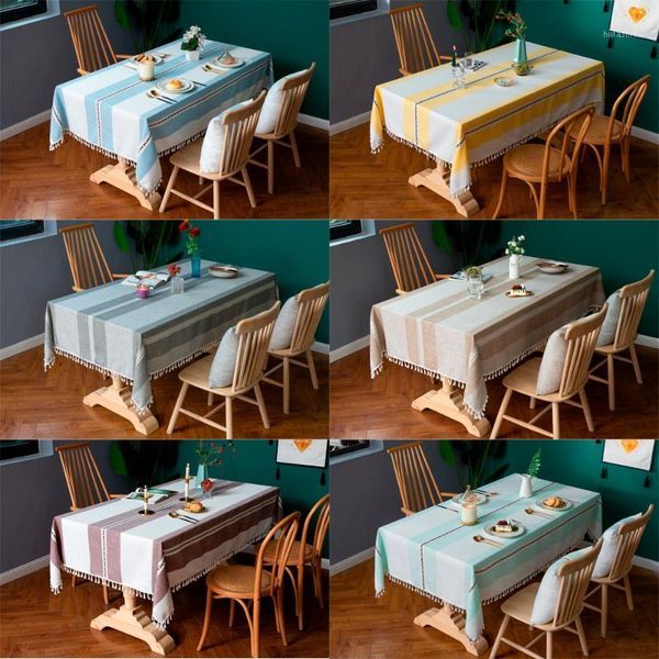 

new year linen embroidery tablecloth macrame table cloth dinner party sold printed cotton table cover banquet decorations1