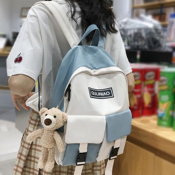 

college women cute backpack harajuku nylon female school bags small lady book kawaii backpack fashion student girl bag cool bbywwj