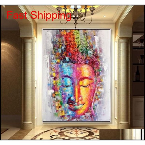 

buddha canvas painting picture wall art home decoration hand painted modern abstract oil painting on canvas gift unframed painting bmqqk