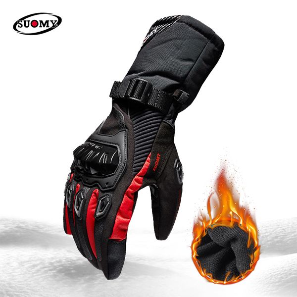 

suomy motorcycle men 100% waterproof windproof winter gant touch screen guantes moto motorbike riding gloves, Blue;gray
