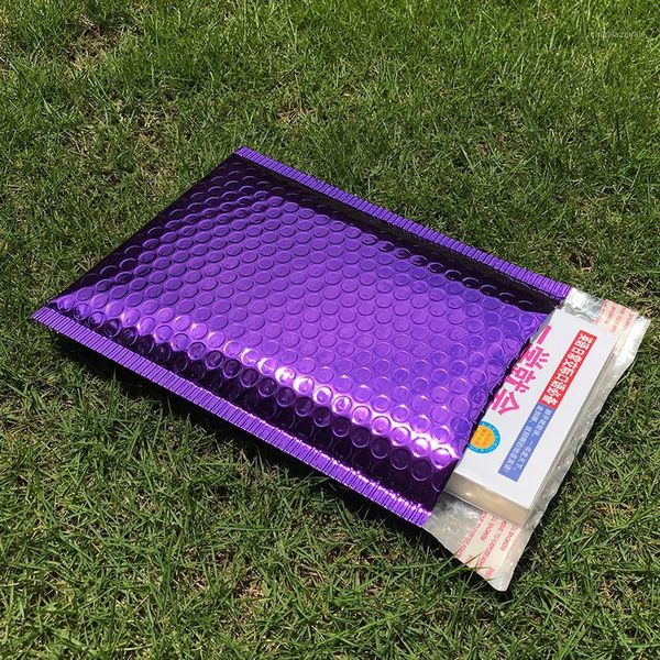 

20pcs/lot 4 sizes purple plastic bubble bag shipping envelopes with bubble waterproof padded mailer courier bags office supplies1