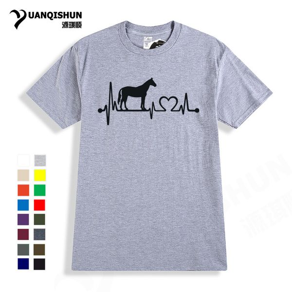 

horse heartbeat line print tshirt 16 colors casual funny lady girl tee harajuku hip hop tumblr xs 3xl hooded sweatshirt hoodie men t shirt