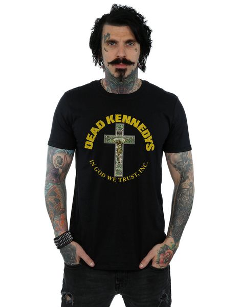 

sport dead kennedys men's in god we trust t shirt 2019 new fashion t shirt brand hip hop print men tee shirt 100% cotton