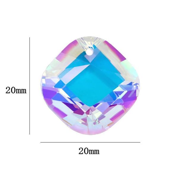 

20mm square shape pendant crystal rhinestones beads gens for earring necklace diy jewelry accessories 1 qylixs
