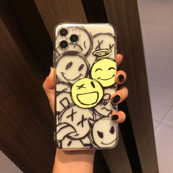 

personalized black smile for vip 11pro max x / xs / xr case 7 / 8p men's and women's se