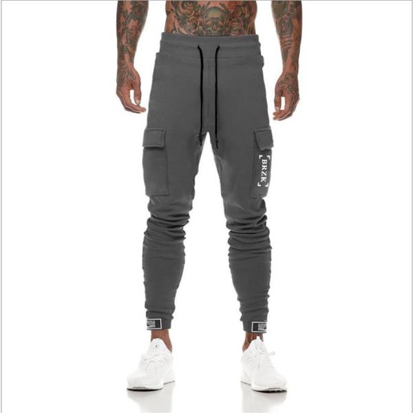 Basit Şık Erkekler Sonbahar Rahat Spor Slim Fit Pantolon Koşu Joggers Ter Uzun Pantolon Erkek Rahat Kalem Pantolon LJ201104