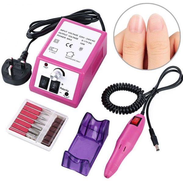 

nail art equipment electric drill bits manicure pedicure milling dril machine files gel cuticle remove mill polish, Silver