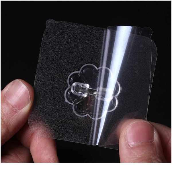 

strong stick no trace hook glue paste ceramic tile wall hanging load bearing super transparent hook no punching househ bbydmm