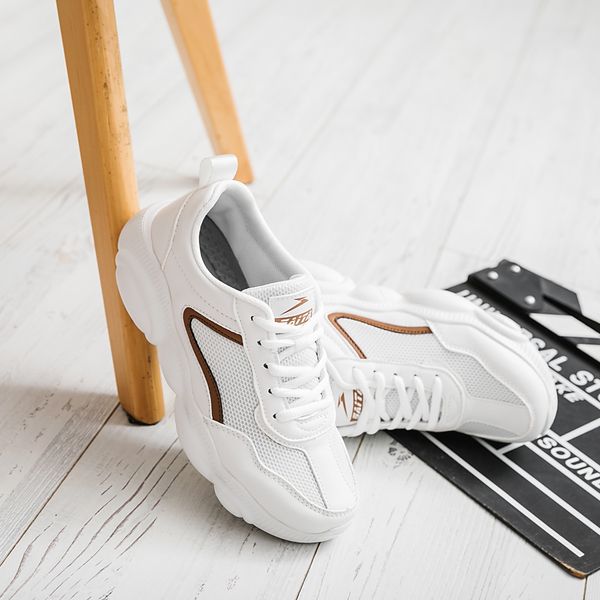 

saitarun 2020 new woman shoes fashion mesh bear flexible soles flats shoes women female lightweight white sneakers lady fashion 1006, Black;white
