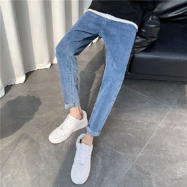 

men's spring/winter 2021 new strain ankle-length 27-36 brem pants fashion young clothes zrzh, Blue