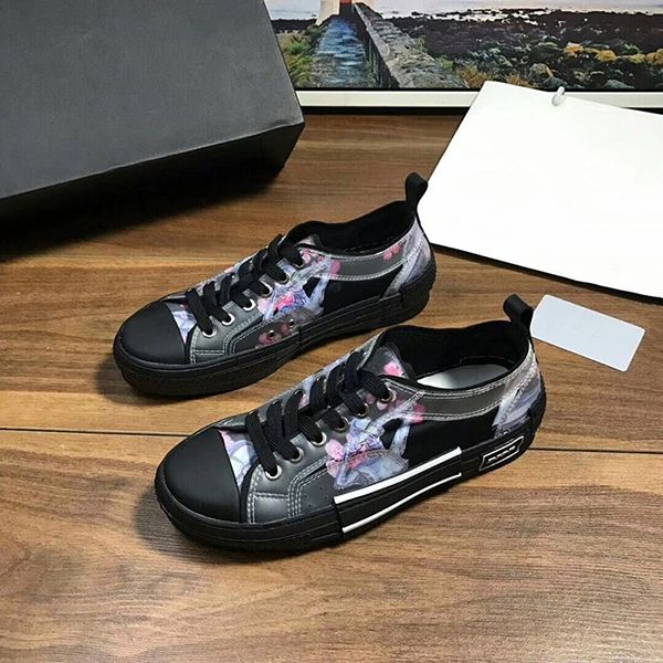 

мода качественной технической canvas кроссовок спортивная мужская женская sneakers самый высокий размер качество 35-44 cc10, Black