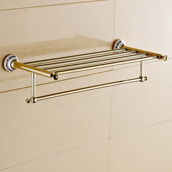 

gold аксессуары для ванной комнаты наборы полотенец полка для полотенец держатель мыльницы держатель robe hook керамическая основа ванной пр