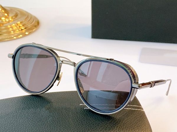 

brand glasses classic multi detail men's sunglasses modern cool one with glasses case, White;black