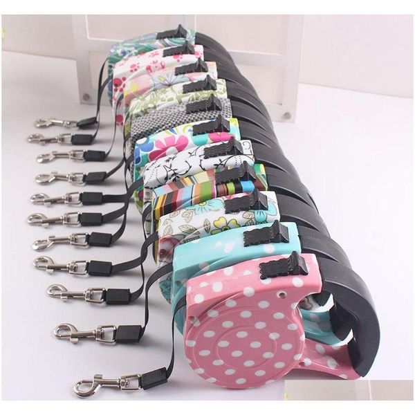 

5m retractable dog leashes lead pets cats puppy leash lead automatic retractable dog collars walking lead for small and medium pet 77 tlt6z