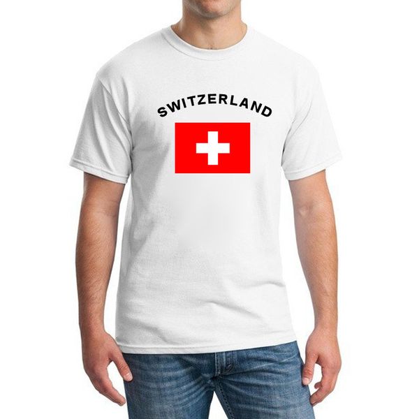 

switzerland fans cheer t-shirts european switzerland national flag printing white summer t shirts for men sport hooded sweatshirt hoodie